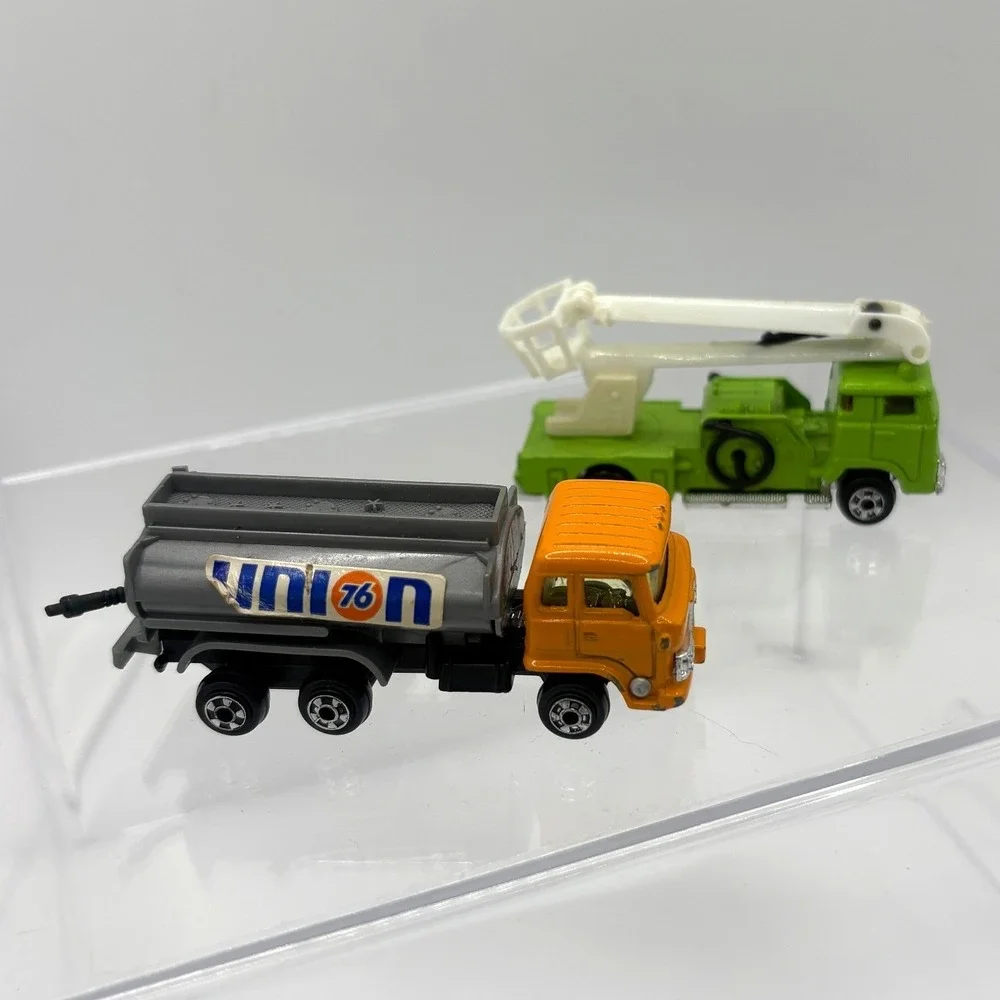 Vintage Zylmex Diecast Truck Lot Union 76 Tanker P309 & Fire Engine P312 HK